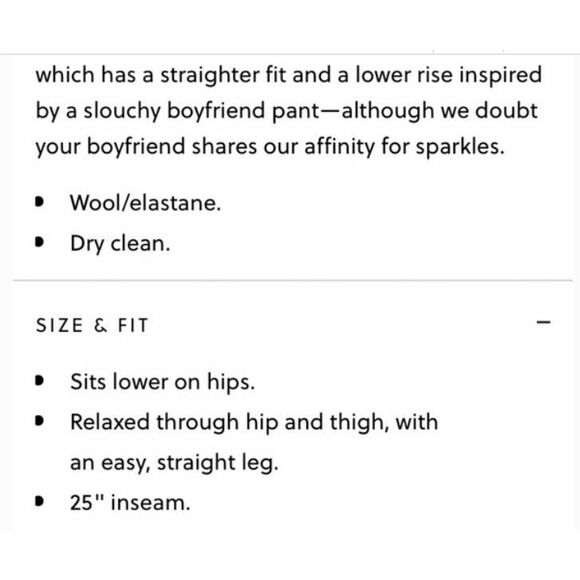 J.Crew Ludlow Sequin Tuxedo Stripe Cropped Grey Wool High Rise Pants Womens 10  - Picture 14 of 14